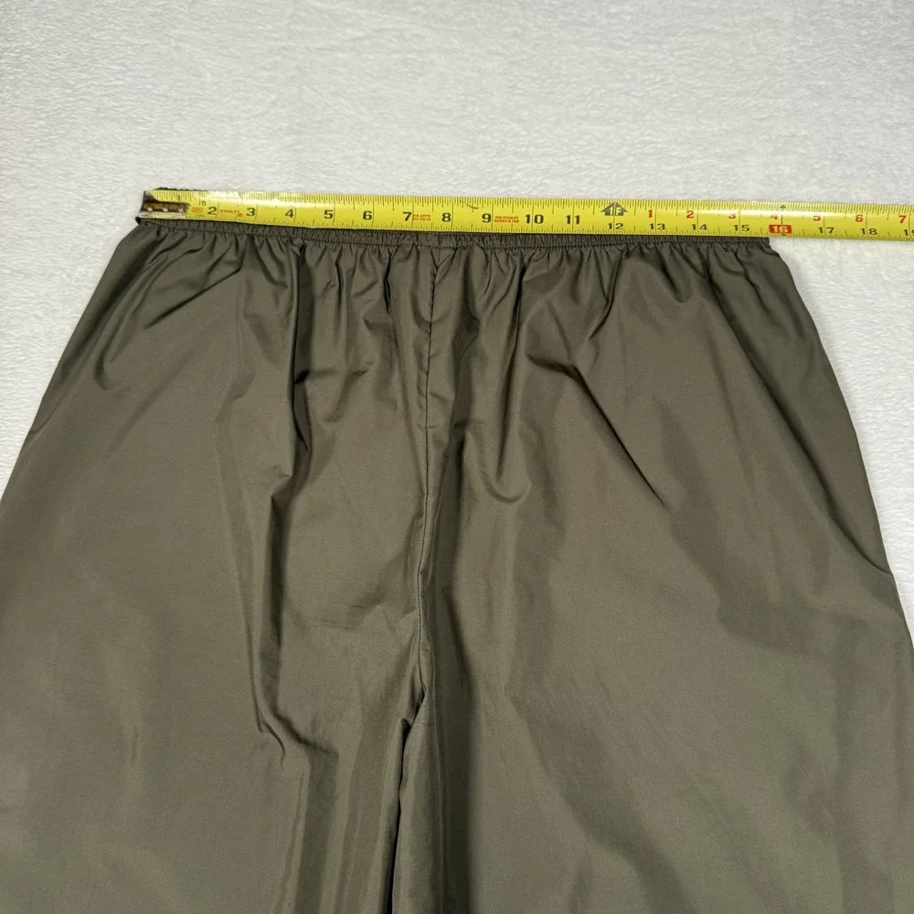 Polo Sport Ralph Lauren Pants Mens Large Olive Green Track Wind Pants Ankle Zips